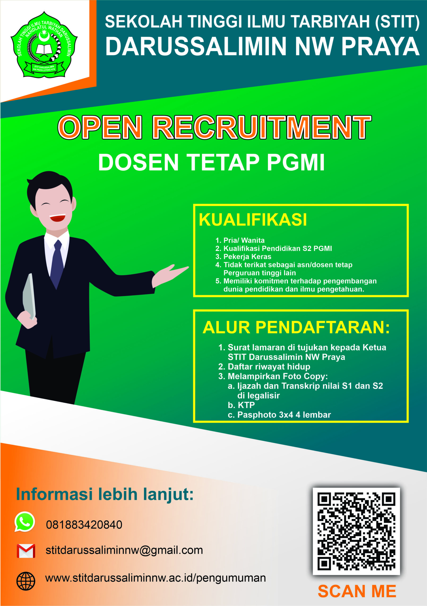 You are currently viewing OPEN RECRUITMENT DOSEN TETAP PGMI